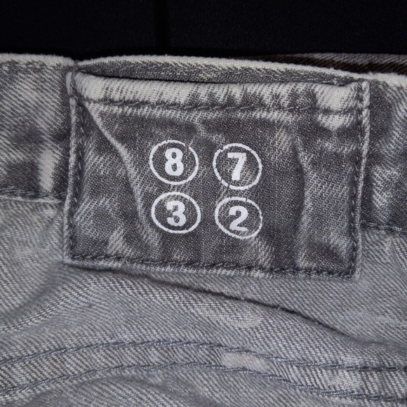 Eight 732 Jeans 8732 Tag Size 42X34 (Measures 42X31) Acid Wash Gray Denim - Picture 13 of 16